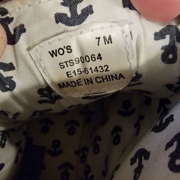 SPERRY TOP-SIDER CORDUROY ZIPPER ANKLE BOOT CANVAS size 7 - Picture 6 of 7